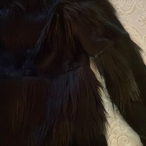 Winter vegan fur coat